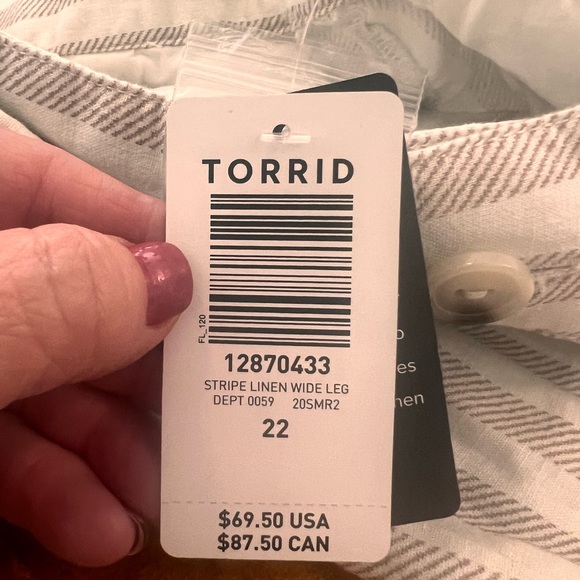 25% off listed price. Plus size dress slacks. Front zip/button w/waist tie belt. - Picture 4 of 7